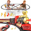 Hot Bee Christmas Train Set,Train Set For Toddlers 2-4,Train Toy With Remote Control,Christmas Train Sets For Around The Tree,Steam Locomotive,Lights,Sounds,Spray,Perfect Train Set For Kids Ages 4-8