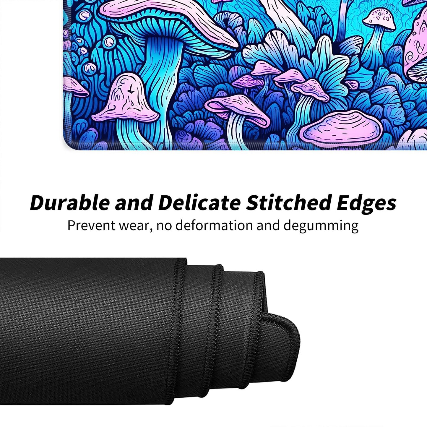 Fascinating Mushroom For Mtg & Tcg Playmat Mouse Pad,Bfdhgqzc 24'' X 14'' Game Mat For Mtg/Rpg/Ccg Trading Card Game Playmats Ta