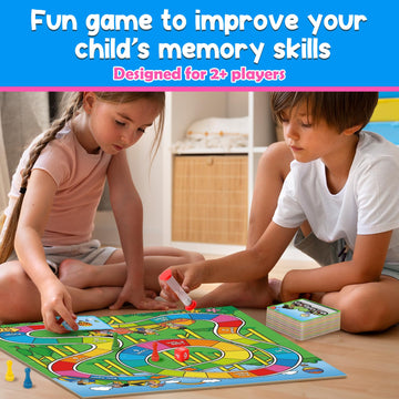 Kasfalci Memory Board Games for Kids and mature-themed Improve Observation Concentration and Reading 100 Picture Cards Fun & Educational for Family Game Night & Party Activities 2-4 Players Ages 6 And Up