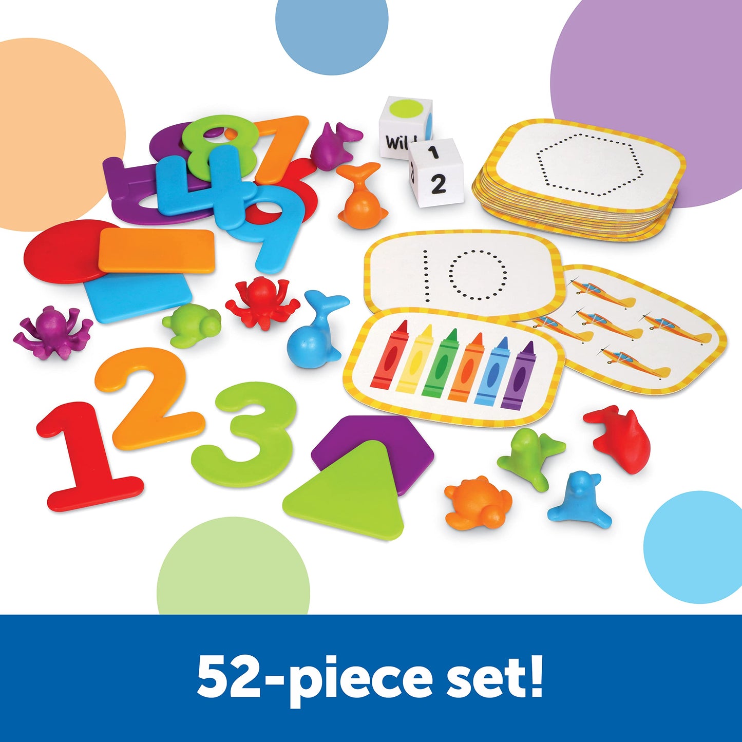 Learning Resources Skill Builders! Preschool Numbers - 52 Pieces, Ages 3+ Toddler Learning Activities, Preschool Learning Materi