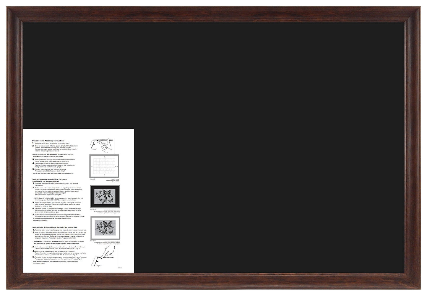 Mcs Frame For Puzzles, Walnut, 20 X 30 In Or Smaller
