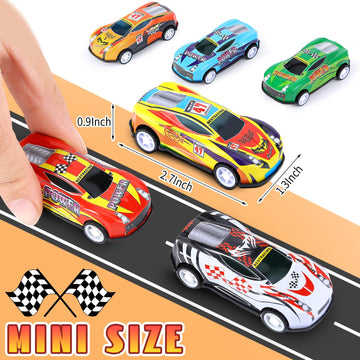 Derte Pull Back Cars For Kids Mini Car Toys Bulk Metal Race Vehicles Party Favors Goodie Bag Stuffers Classroom Prizes For Boys