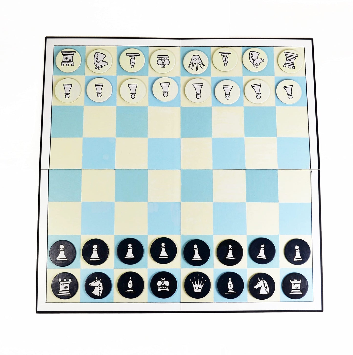 Apostrophe Games Create Your Own Board Game (Blank Checkers & Chess)