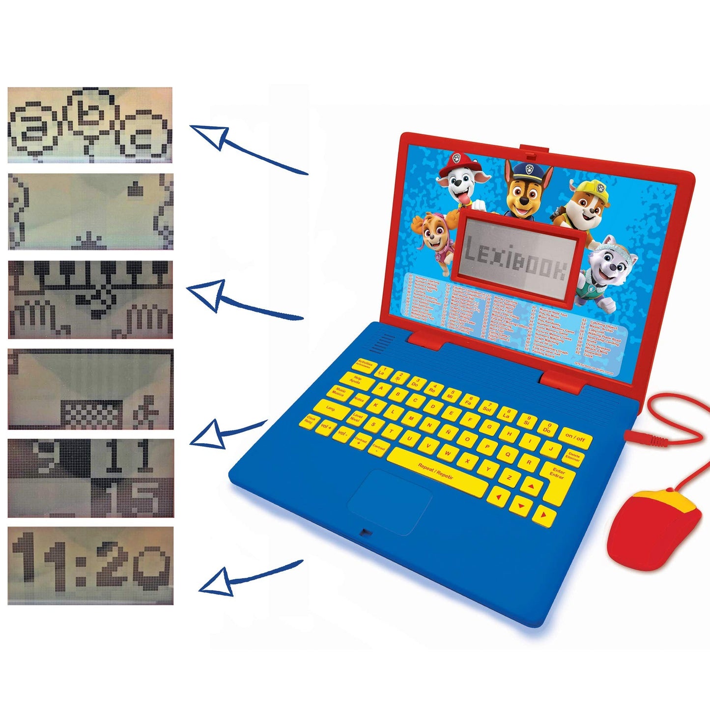 Lexibook Paw Patrol - Educational And Bilingual Laptop Spanish/English - Toy For Child Kid (Boys & Girls) 124 Activities, Learn