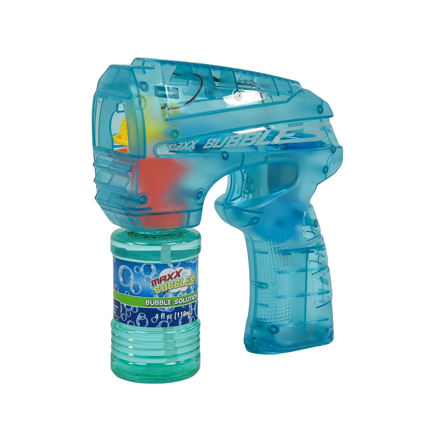 Bubble Blaster With Led Light Bubble Blower Toy With Non Toxic Bubble Solution, Summer Fun, Outdoor Birthday Party Favors For Ki
