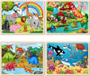 Large Puzzles For Kids Ages 4-6, 24 Piece Wooden Puzzles For Toddlers 3-4,Jigsaw Puzzles For Kids Ages 3-5,Preschool Educational