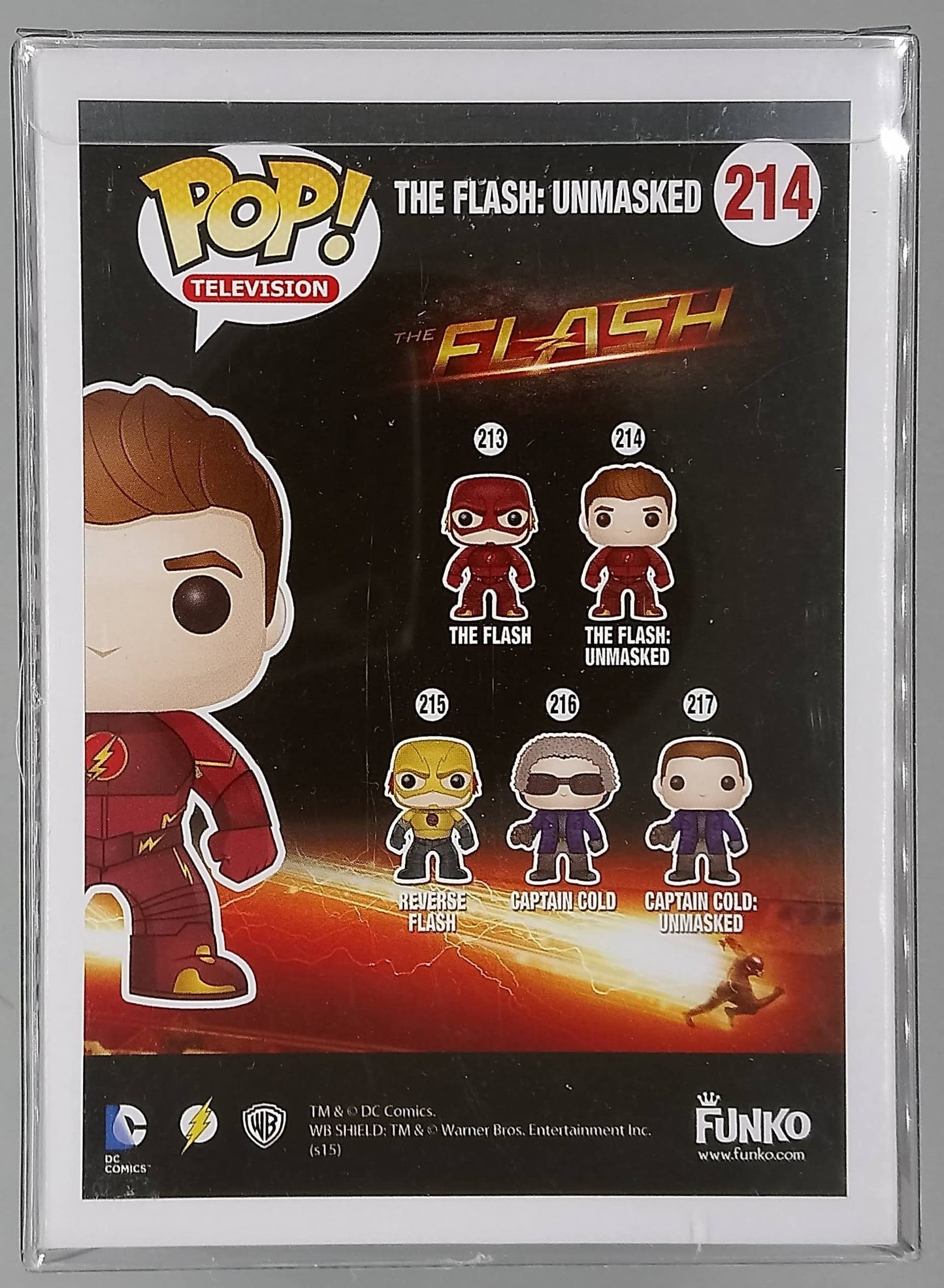 Funko Pop! Television The Flash Unmasked #214 2015 SDCC Exclusive Vinyl Figure - Red