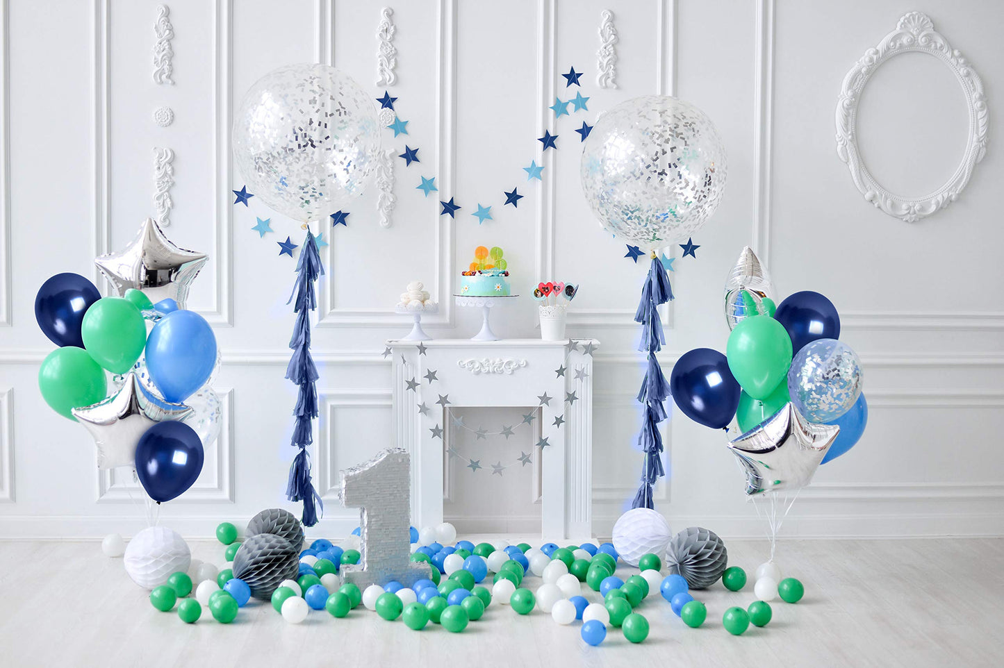 Treasures Gifted Navy Blue Balloons - Blue Metallic Balloons - Marine Balloons - Steel Blue Balloons - Navy Latex Balloons 12 In
