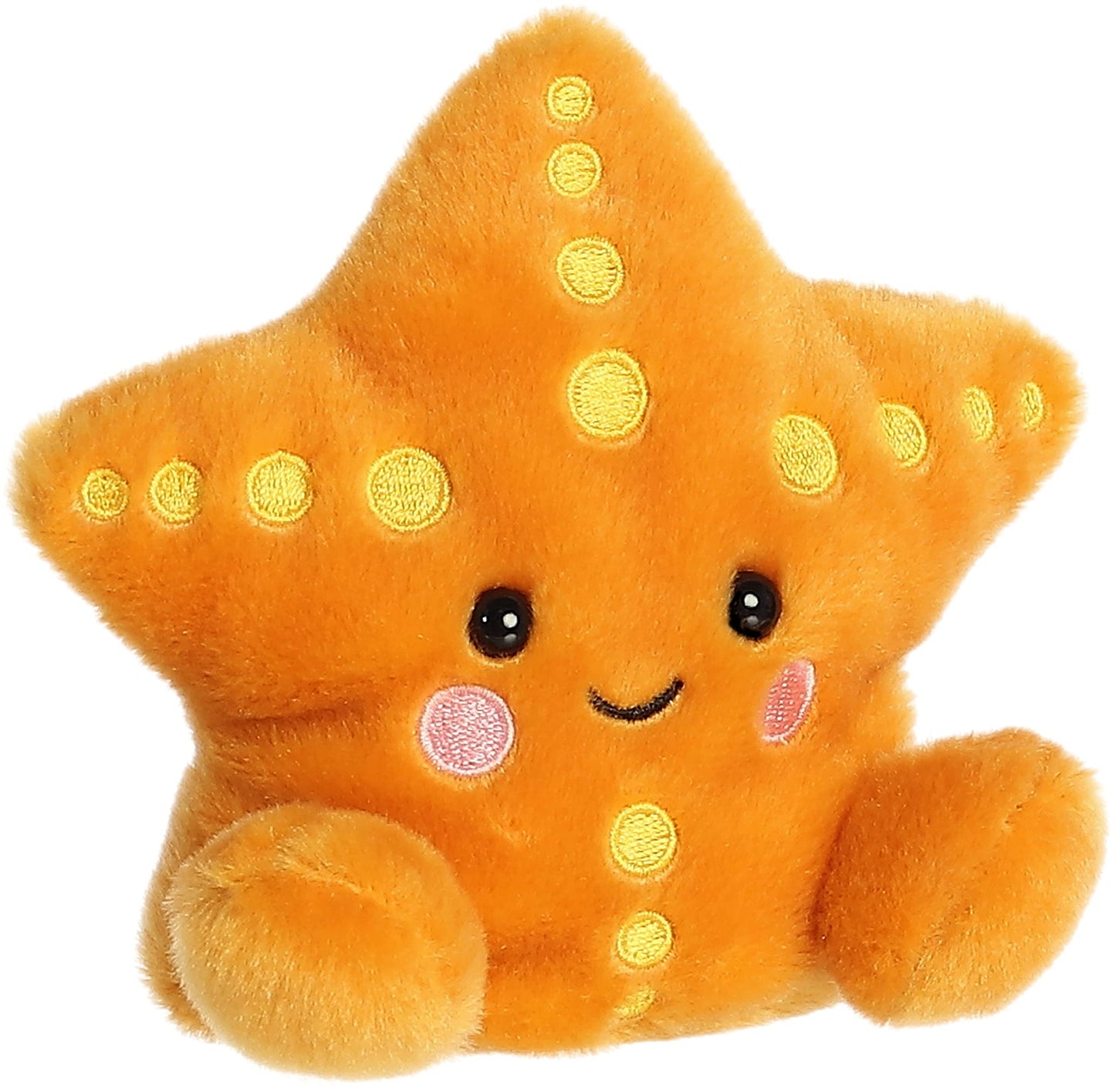 Aurora Adorable Palm Pals Treasure Starfish Stuffed Animal - Pocket-Sized Play - Collectable Fun - Orange 5 Inches