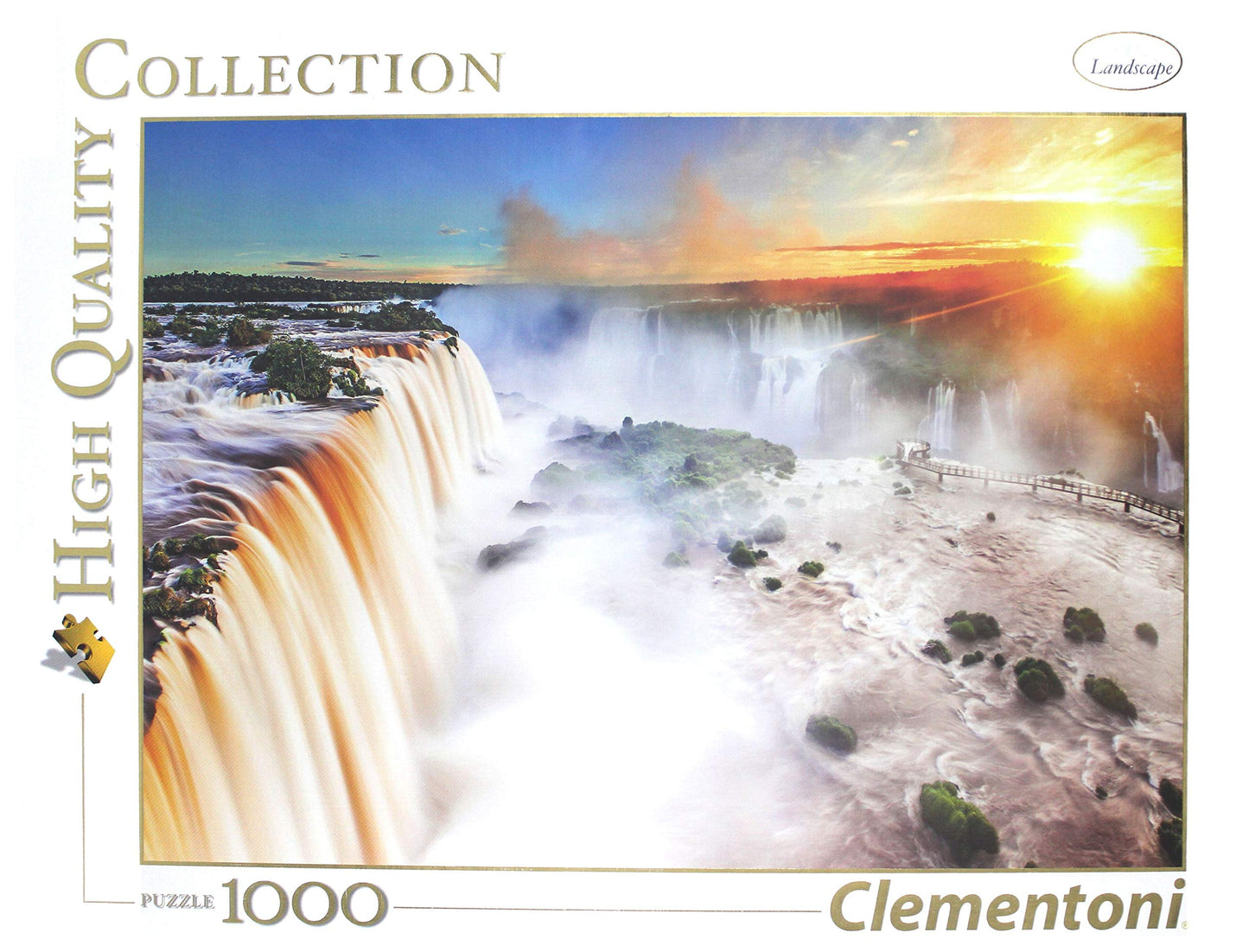 Clementoni 39385 Waterfall Puzzle - 1000 Pieces, Multicolor, Cardboard, 6 (EU) Size for Children and Adults