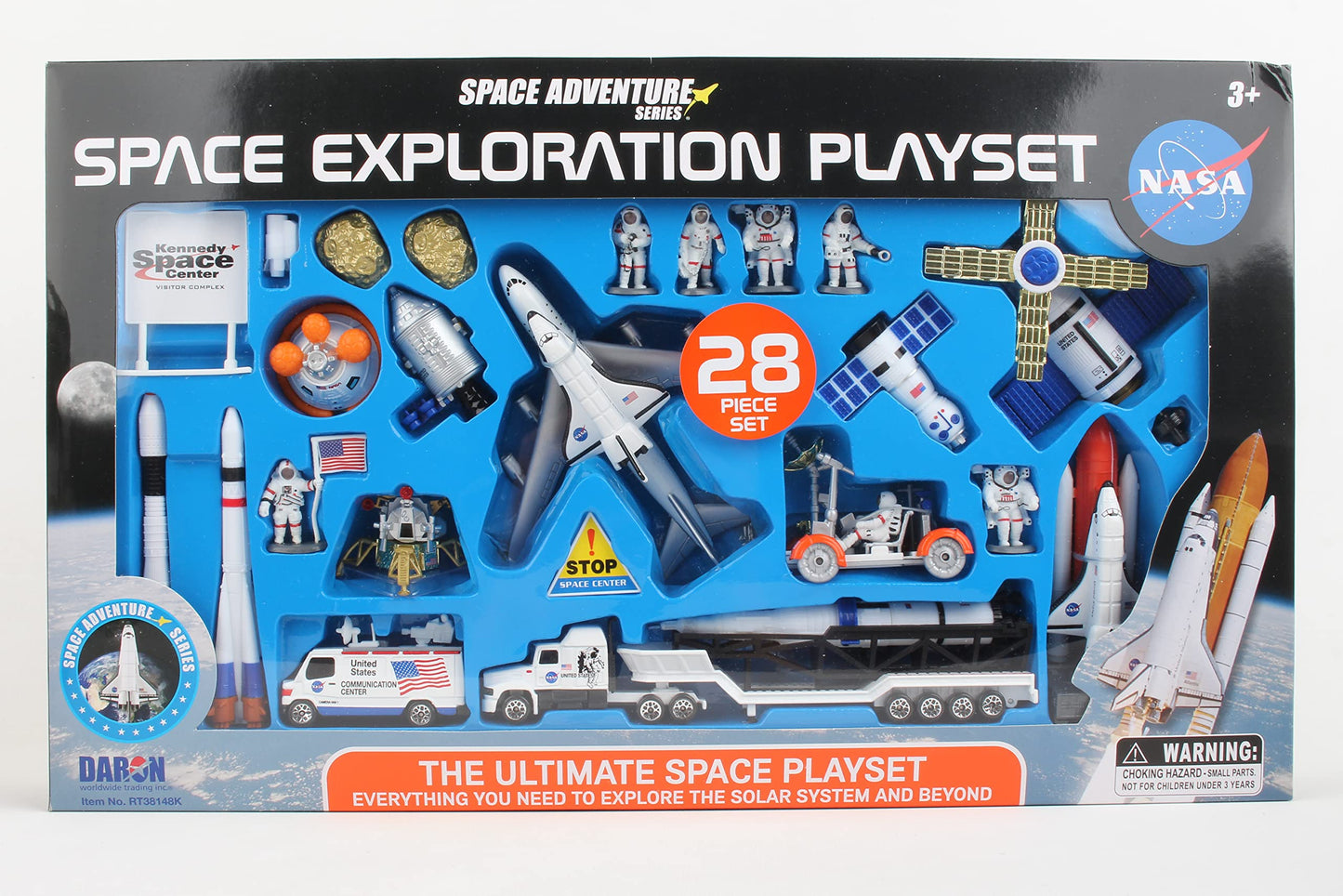 Space Shuttle With Kennedy Space Center Sign 28 Piece