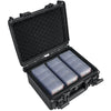 Migitec Waterproof Card Storage Box for 102 Slabs - Black Case for PSA, CSG, BGS, CGC, SGC, Magnetic Holders & Top Loaders