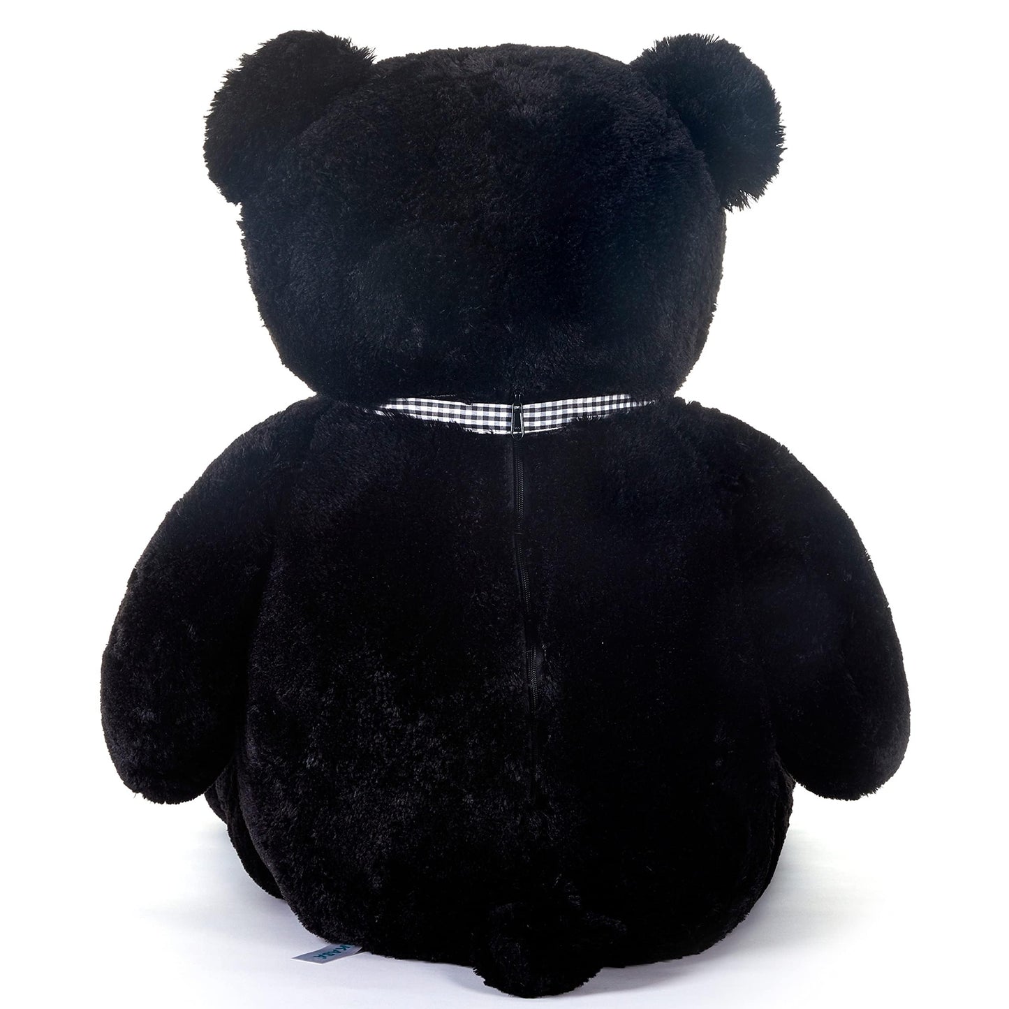 Ikasa Giant Teddy Bear Stuffed Animal Plush Toy,Large Bear Cute Jumbo Soft Toys,Huge Big Size Fluffy Plushy Fat Oversized Plushie,Gifts For Kids Girls Boys Girlfriend Children (Black, 47 Inches)