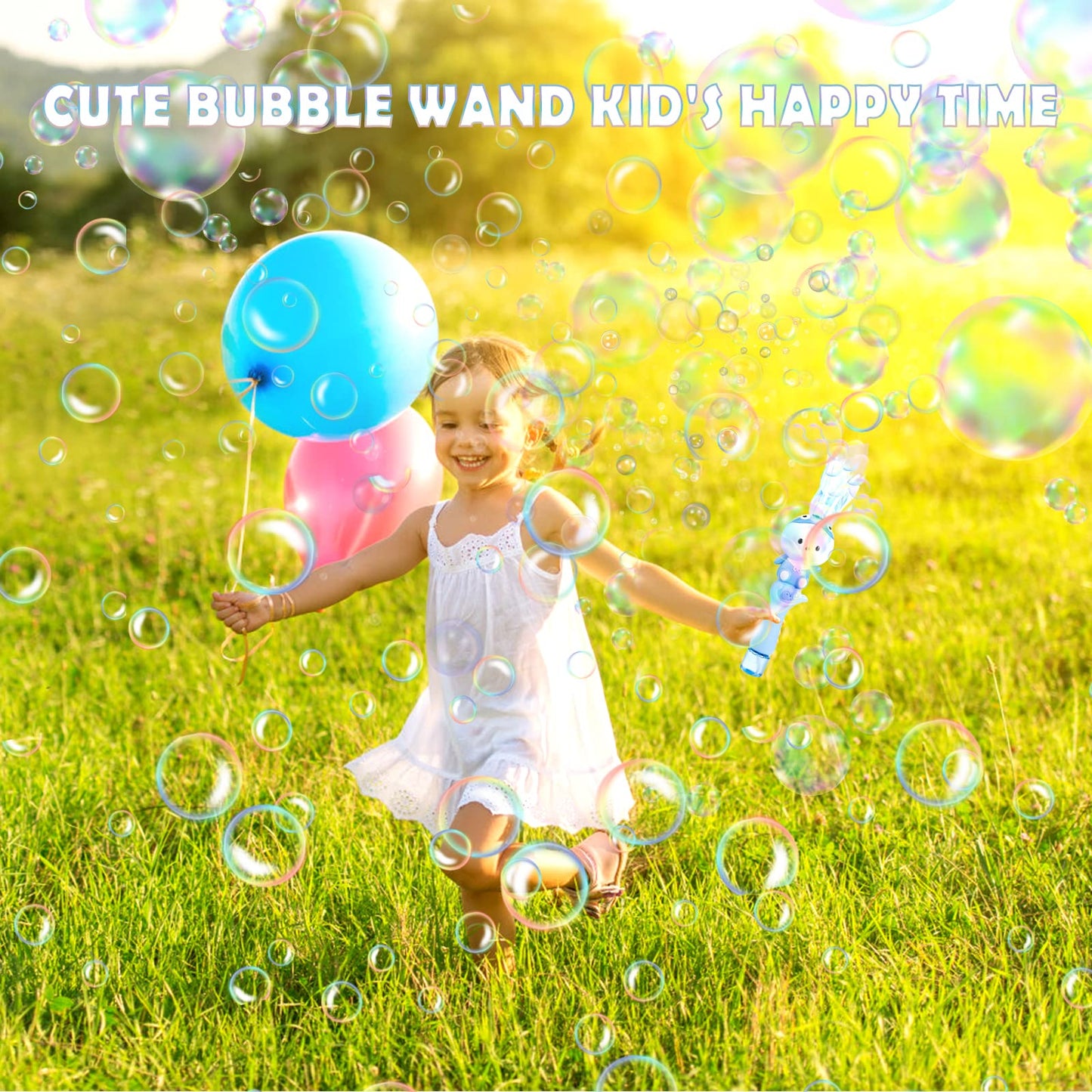 Bubbles For Kids,Cute Cartoon Blue Dolphine Automatic Bubble Wand,Usb Rechargeable Bubble Machine,With 2 Bubble Solutions,Music,