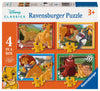 Ravensburger - Puzzle: The Lion King Puzzle 3 Years or Older Puzzles Children 3 Years Kids Puzzle Gift Child 3 Years Ravensburger Puzzle 4 puzzles for children 3 years 12004025