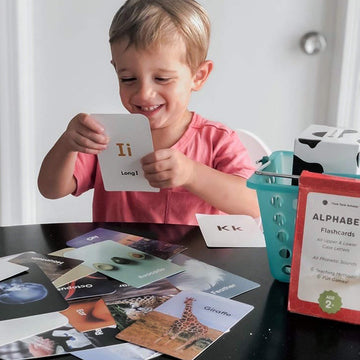 Think Tank Scholar Alphabet Flash Cards (Abc) For 2-4 Years - Learning Phonetic Sounds For Kids Speech Development - All Upper And Lowercase Letters - Preschool (Pre-K), Toddlers, Kindergarten