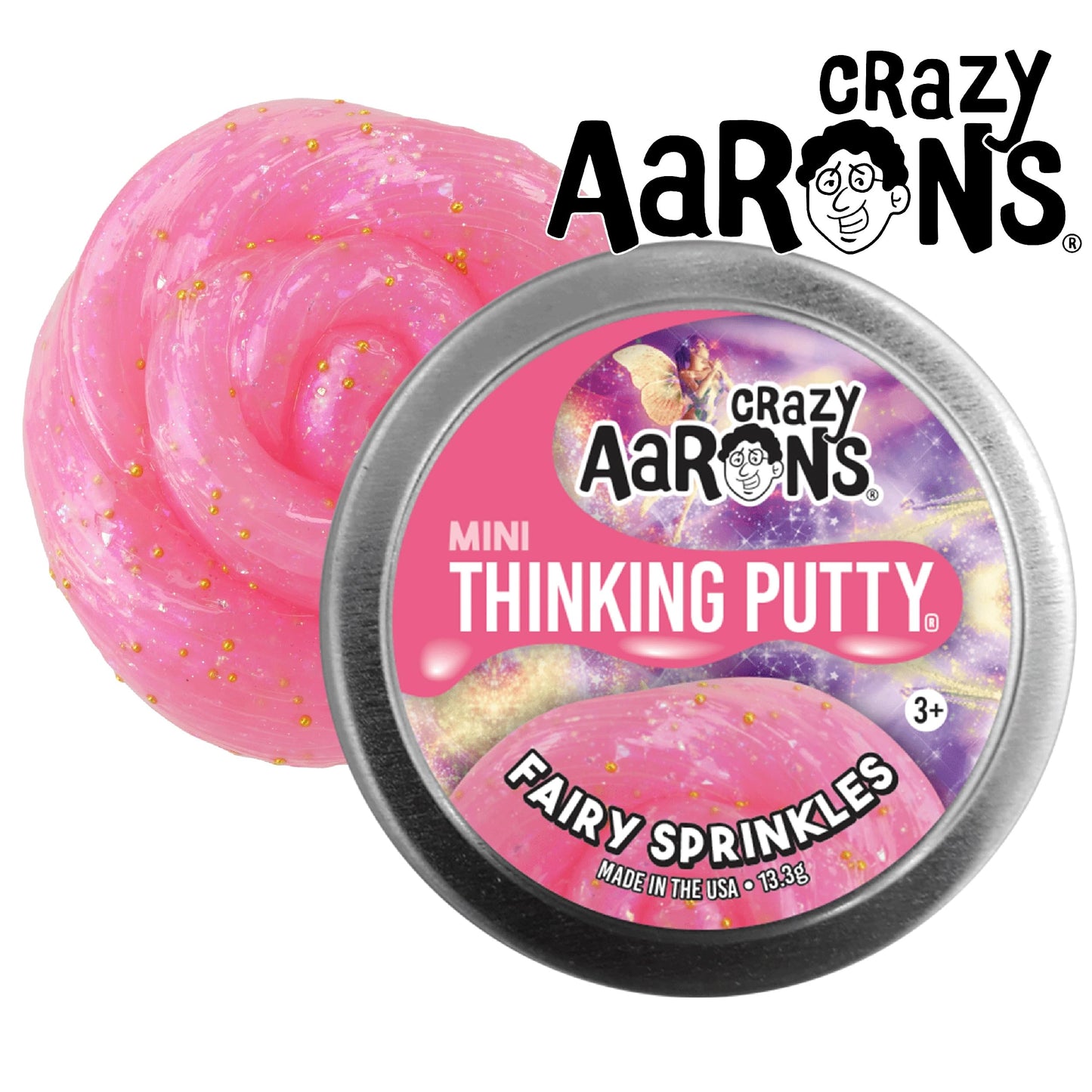 Matty'S Toy Stop Crazy Aaron'S Putty Mini Tins Daydream, Skate Away, Fairy Sprinkles & Love Is In The Air Gift Set Bundle - 4 Pack (13.3G Each)