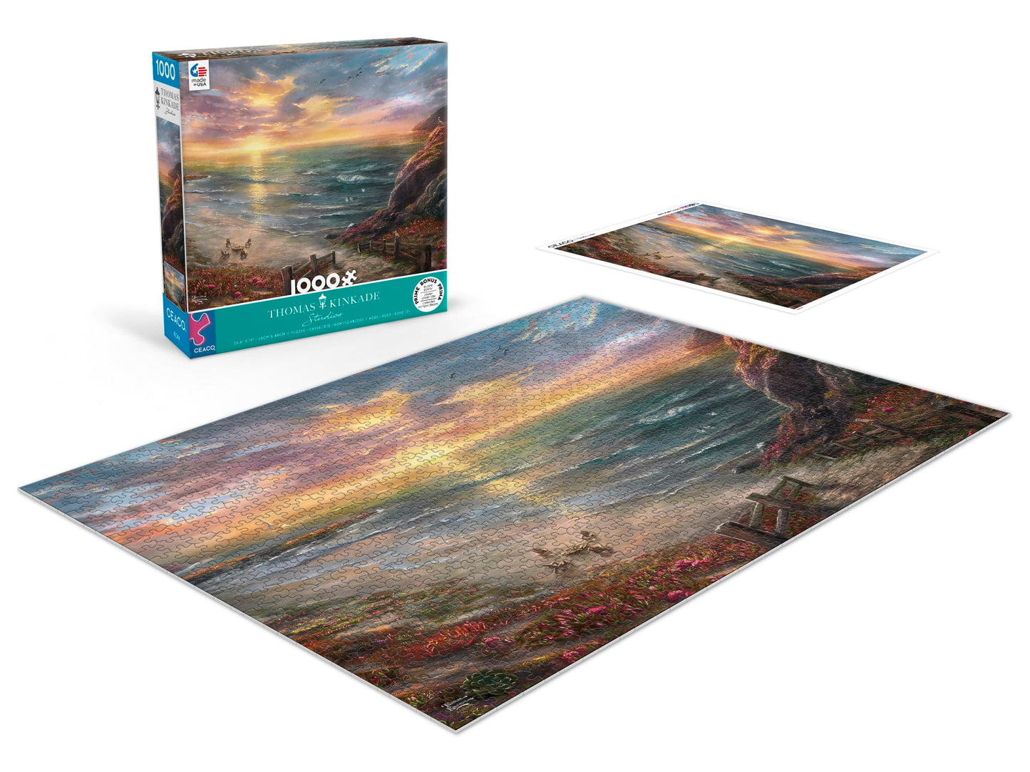 Ceaco - Thomas Kinkade - Beachside Gathering - 1000 Piece Jigsaw Puzzle
