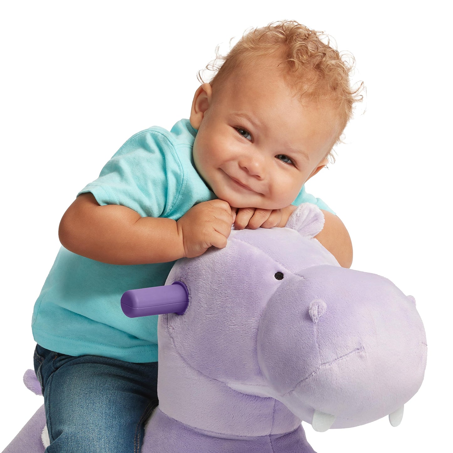 Radio Flyer Holly The Rolling Hippo Ride On Toy, Large Purple Hippo for Toddlers Ages 1-3, Durable Plastic, Model 692Z