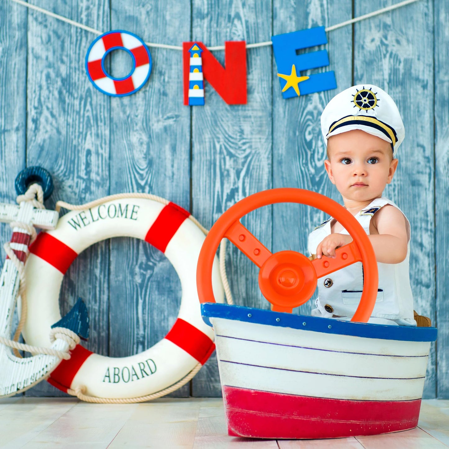 2 Pack Steering Wheel Playset Plastic Pirate Ships Wheel With Mounting Tools For Kids Playground Outdoor Gym (Purple, Orange)