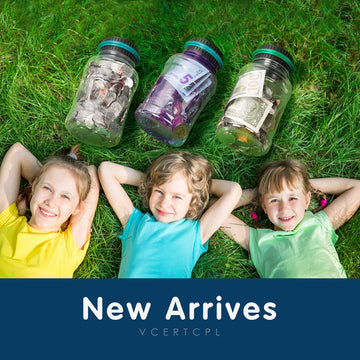 Large Piggy Bank For Adults Kids, Vcertcpl Digital Coin Counting Bank With 1.8L Capacity, Great Coin Bank Money Jar For Adults Kids With Saving Goals, Bank For All Us Coins (Green)