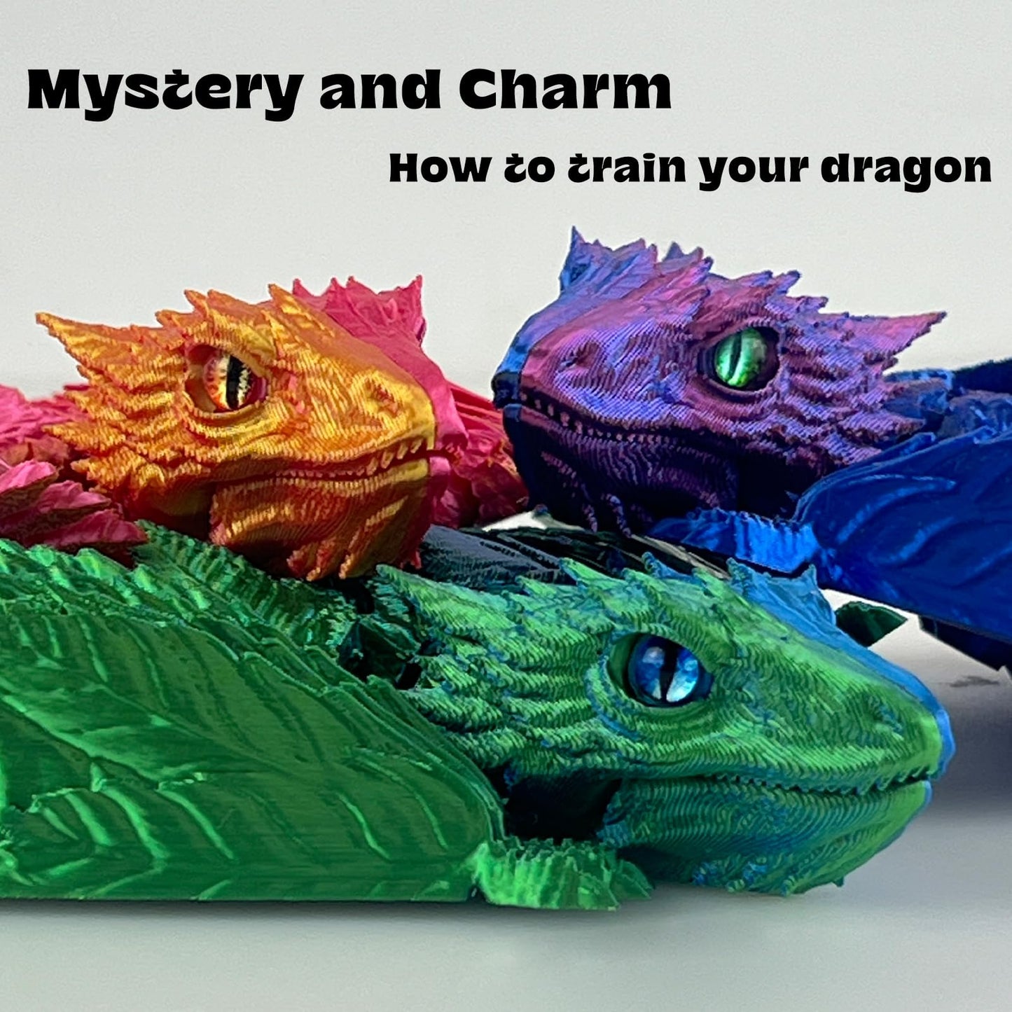 Sgyysg Feathered Wyvern Dragon,3D Printed Dragon, Articulated Dragon With Wings, 3D Printed Toys, Desktop Pet - Perfect For Fant
