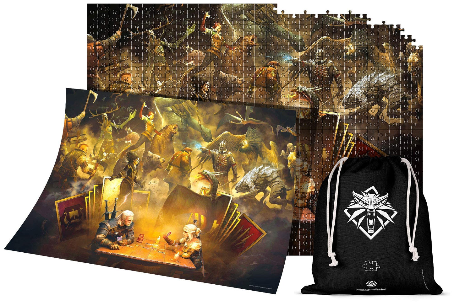 Good Loot 1062440 (Wiedzmin) Jigsaw Puzzle, Pieces, The Witcher Playing Gwent, 1000 Pcs