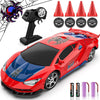 FunnyHall Spider RC Drift Car, 1:24 Remote Control Car 2.4GHz 4WD 15KM/H High Speed RC Cars with LED Lights Racing and Drifting