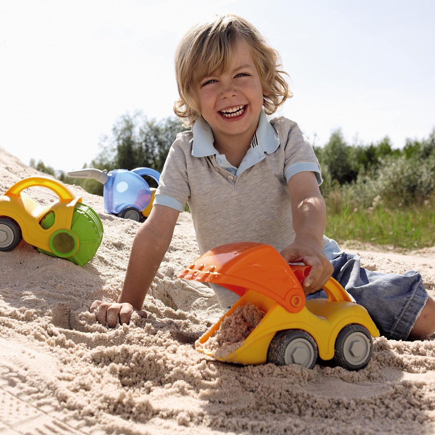 Haba Sand Play Shovel Excavator, Ultimate Beach Toys For Toddlers Age 18 Months+ Toy Trucks, Construction Toys & Sand Box Toys