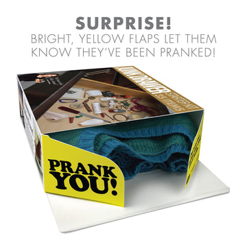 Prank Pack, Junk Drawer Kit Prank Gift Box, Wrap Your Real Present In A Funny Authentic Prank-O Gag Present Box, Novelty Gifting