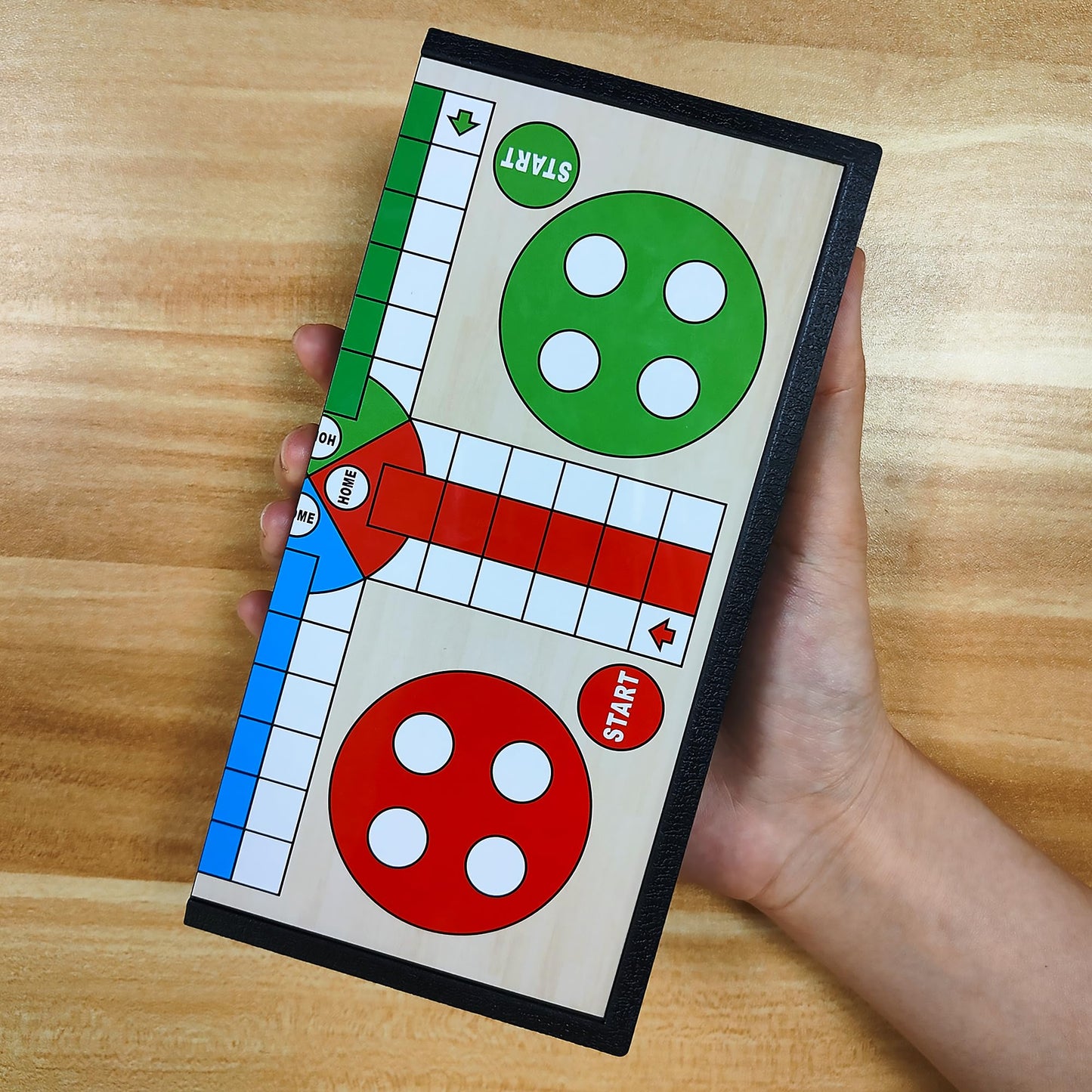 Kidami Magnetic Ludo Travel Board Game Set, Folding Design And Light-Weight, Gift For Kids And Adults (8 Inches)