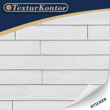 3 Sheets Self-Adhesive Wall Cladding for Dollhouse 1:12 Scale (Wood Siding (White))