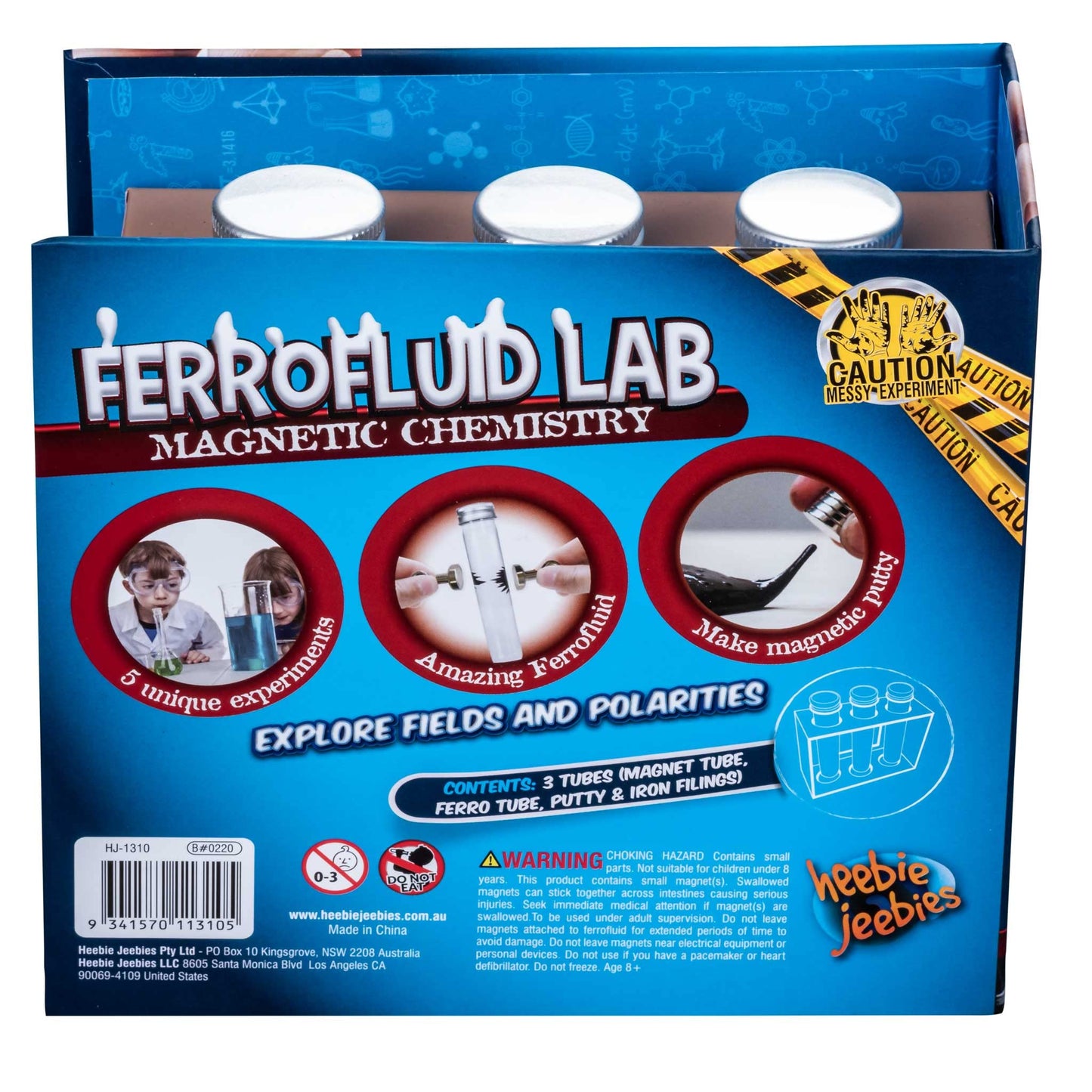 Ferrofluid Lab Magnetic Chemistry By Heebie Jeebies- 5 Experiments For Kids Ages 8+- Educational Science Project Stem Learning U