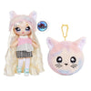 Na! Na! Na! Surprise 2-in-1 Paula Purrfect Fashion Doll & Plush Purse Series 4 - Soft Wallet Bag Pouch Gifts for Kids Girls Key