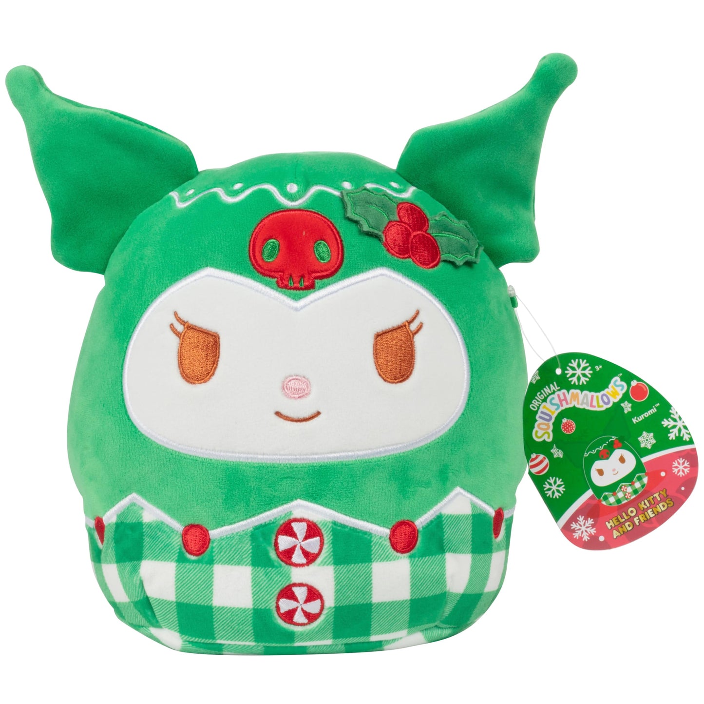 Squishmallows 8' Kuromi Plush – Ultra-Soft & Huggable Sanrio Collectible - Cute Gothic Kawaii Stuffed Toy For Kids & Adults For Fans, Bedtime Cuddles, & Decor – Officially Licensed