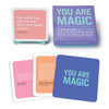 Knock Knock You Are Magic Inner-Truth Deck Affirmation Quote Cards Deck, 40 Affirmation Cards & Inspirational Gifts, 4.25 X 4.25-Inches