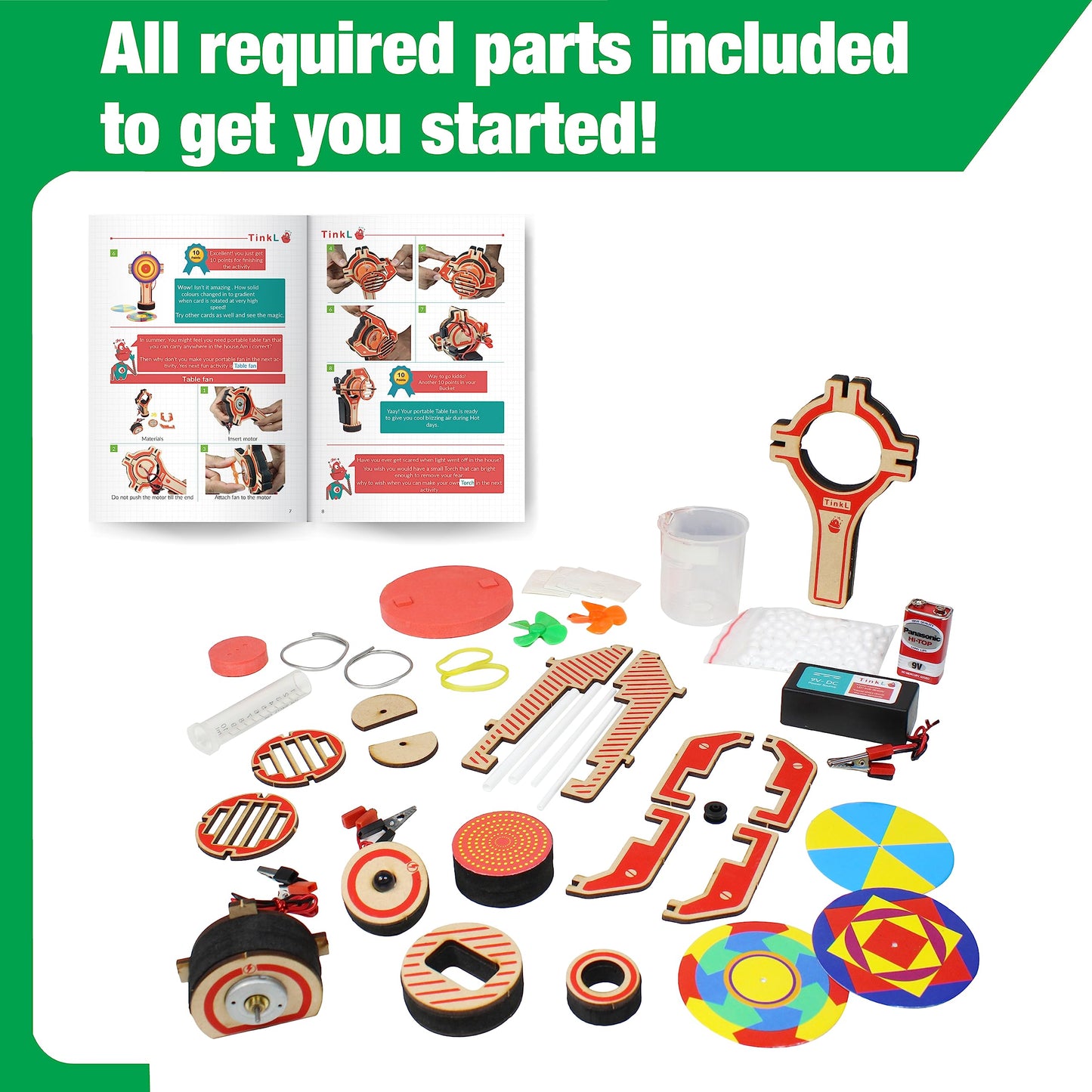 Stem Robotics Kit 7In1 Science Experiments Project Activities For Kids 6-8 8-12 Engineering Building Toy Electronic Motor Robot