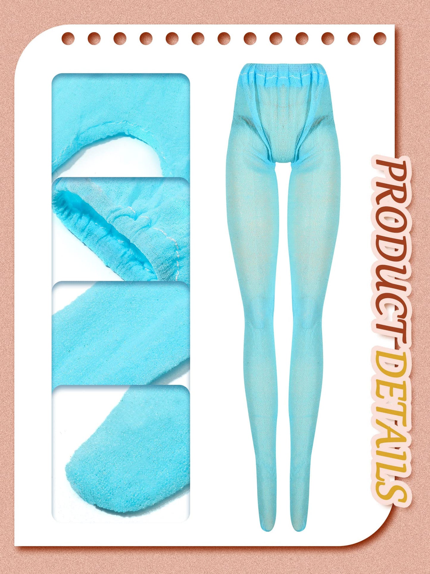 Sotiff 10 Pairs Doll Lace Stockings Handmade Long Sock Christmas Doll Accessories Legging For Diy Clothes Toy(Delicate Style)