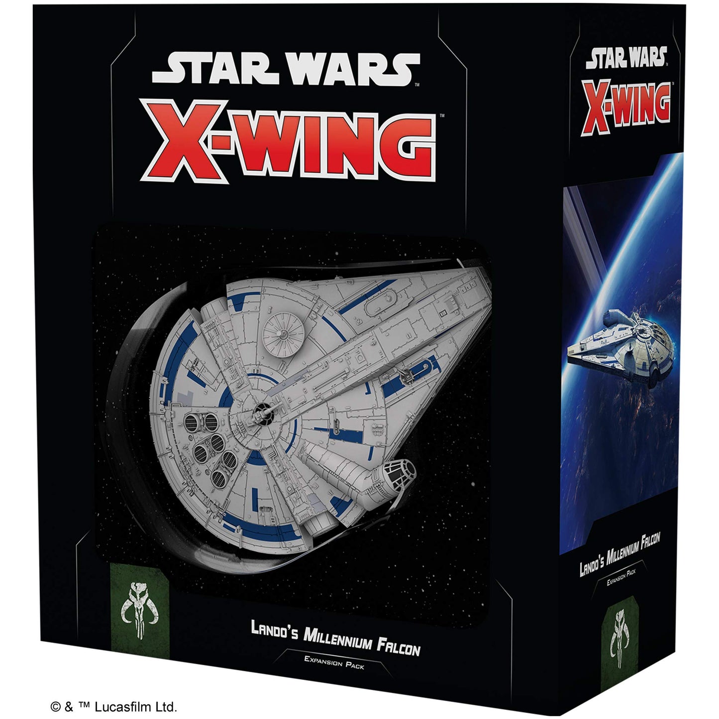 Star Wars X-Wing 2nd Edition Miniatures Game Landos Millennium Falcon EXPANSION - Strategy Game for Kids & Adults, Ages 14+, 2