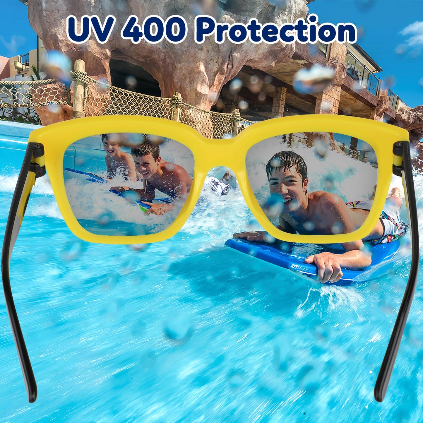 Smallzi Kids Sunglasses Bulk, Kids Sunglasses Party Favor, 24 Pack Neon Sunglasses For Kids Bulk With Uv400 Protection, Kids Sunglasses Boys Girls 3-8, Kids Summer Pool Beach Birthday Party Favors