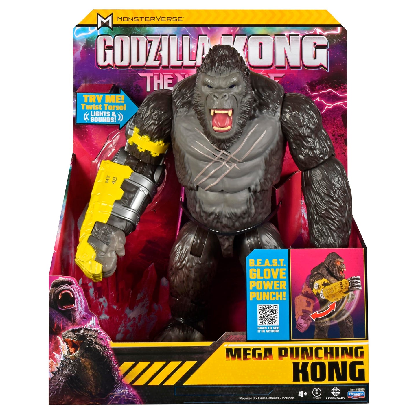 Godzilla X Kong: 13' Mega Deluxe Power Punch Kong Figure By Playmates Toys