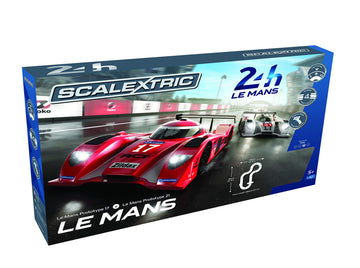 Scalextric C1368 Le Mans Slot Car Set - 1:32 Scale Electric Racing Toys, Red/White/Black, Ideal for Kids & Adults, Gifts for Ages 8+