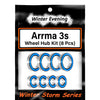 Winter Evening - for 3s Arrma Big Rock Granite Senton Typhon 3S BLX Hubs Carriers Bearings Kit (8 Pcs)