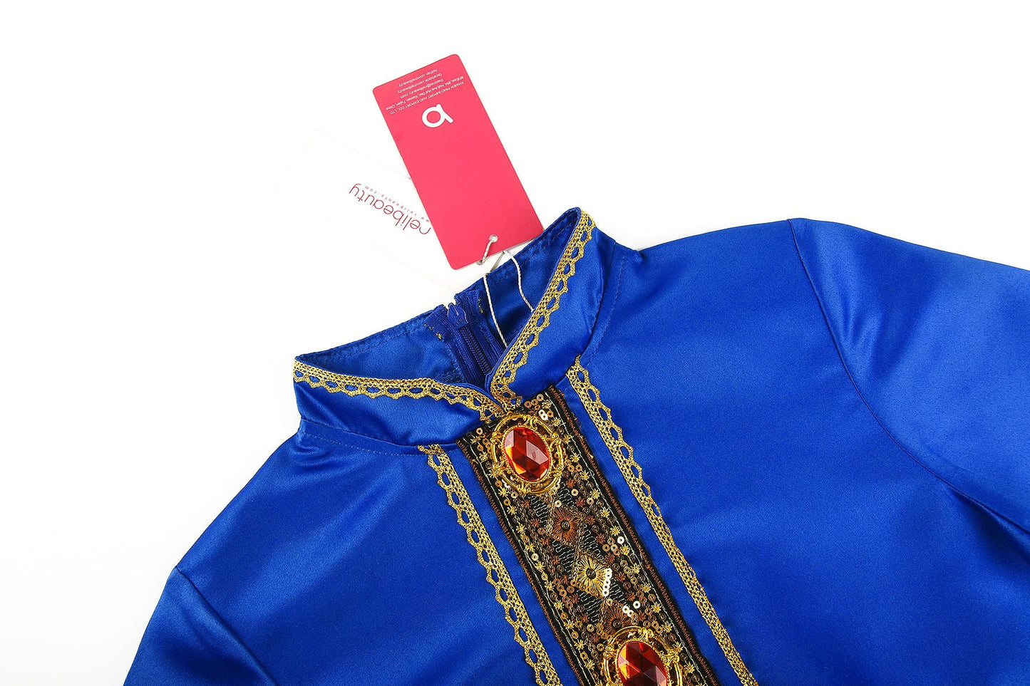 ReliBeauty Kids King Costume Set for Boys & Girls - Red Robe & Crown, Size 3T/100, Perfect for Dress-Up Parties & Halloween