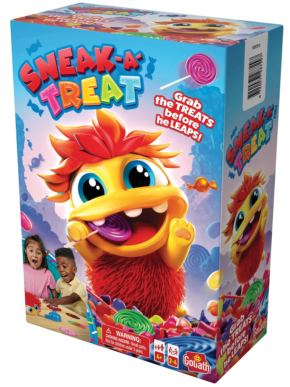 Goliath Sneak-A-Treat Game - Preschool Fun for Ages 4+, 2-4 Players, Multicolor, Model 928729, Plastic Material