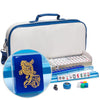 Yellow Mountain Imports American Mahjong Set - Koi Fish, Acrylic Racks, Soft White Leatherette Case, Model TC-AF004-A