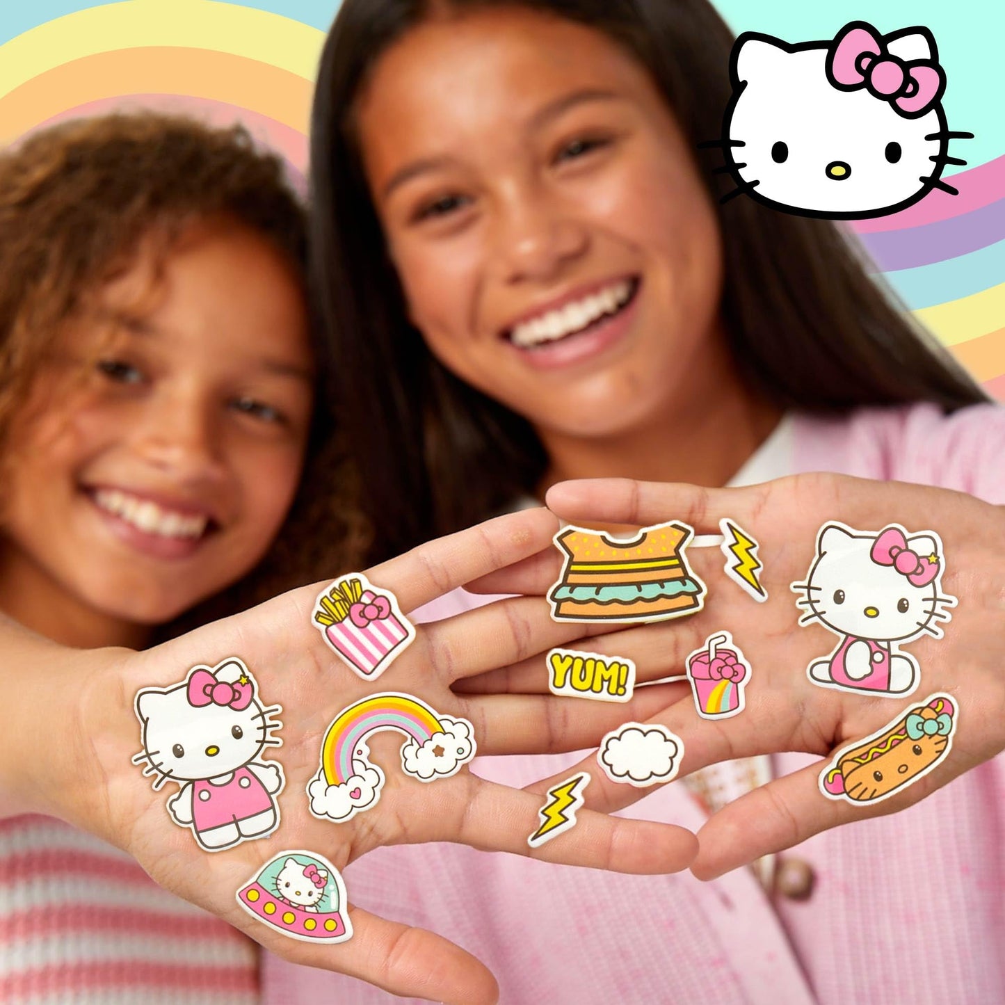 Hello Kitty Puffy Sticker Playset, Includes Over 50 Hello Kitty Reusable Book Stickers, Sanrio Sticker Book, Reusable Sticker Book, Hello Kitty Toys, Kids Stickers, Toddler Activity Book