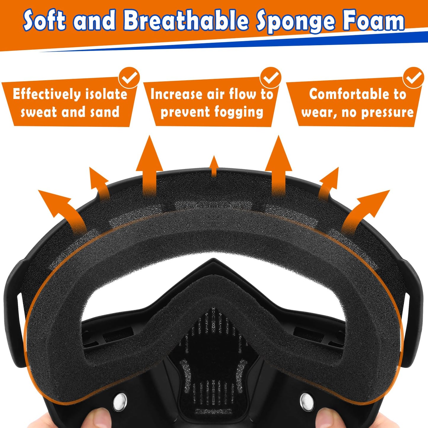 POKONBOY 2 Pack Detachable Masks, Tactical Mask with Goggles Compatible with Nerf Rival, Apollo, Zeus, Khaos, Atlas, & Artemis B