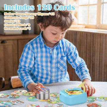 Montessori Story Toys For Music Homestec Player Toy For Toddlers Age 3-4, Record Player Montessori Toys For 3 Year Old Kid Educa