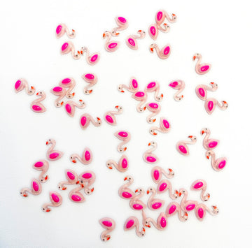 100Pcs Mini Flamingo Decor For Dollhouse Resin Animal Tiny For Crafts Micro Miniature Flamingo For Fairy Garden Dollhouse Micro